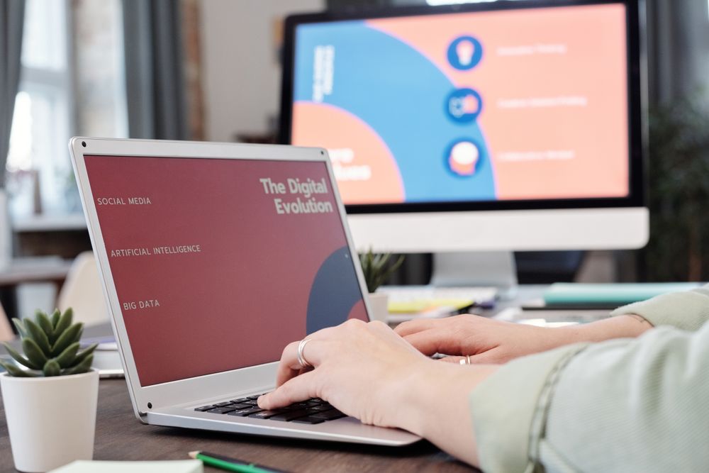 AI and digital product interface in development
